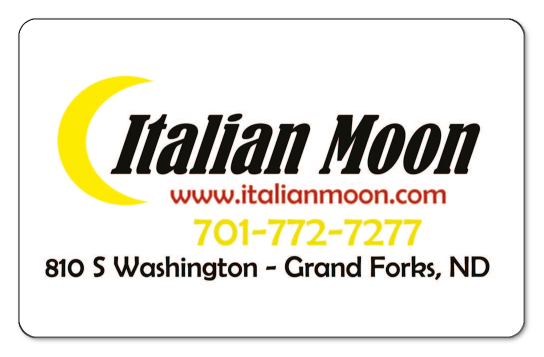 italian moon logo on a white background